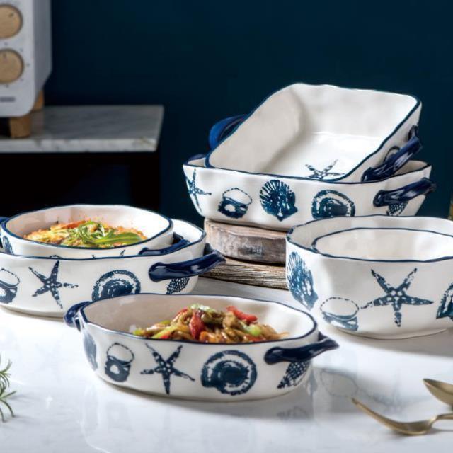 Japanese-Style Bone Porcelain  –  Special Baking Pan