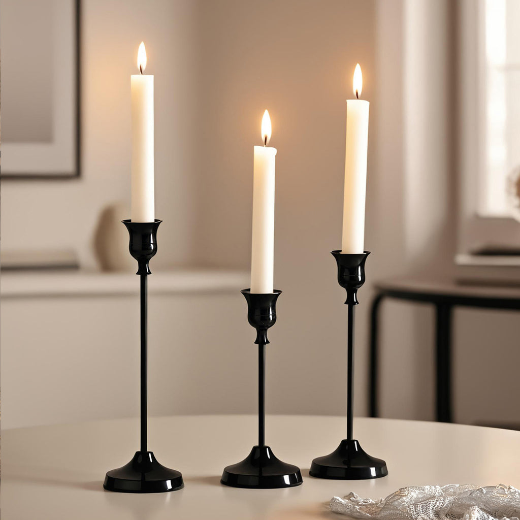 Candle Holder Set – Wrought Iron Electroplated Home Decor