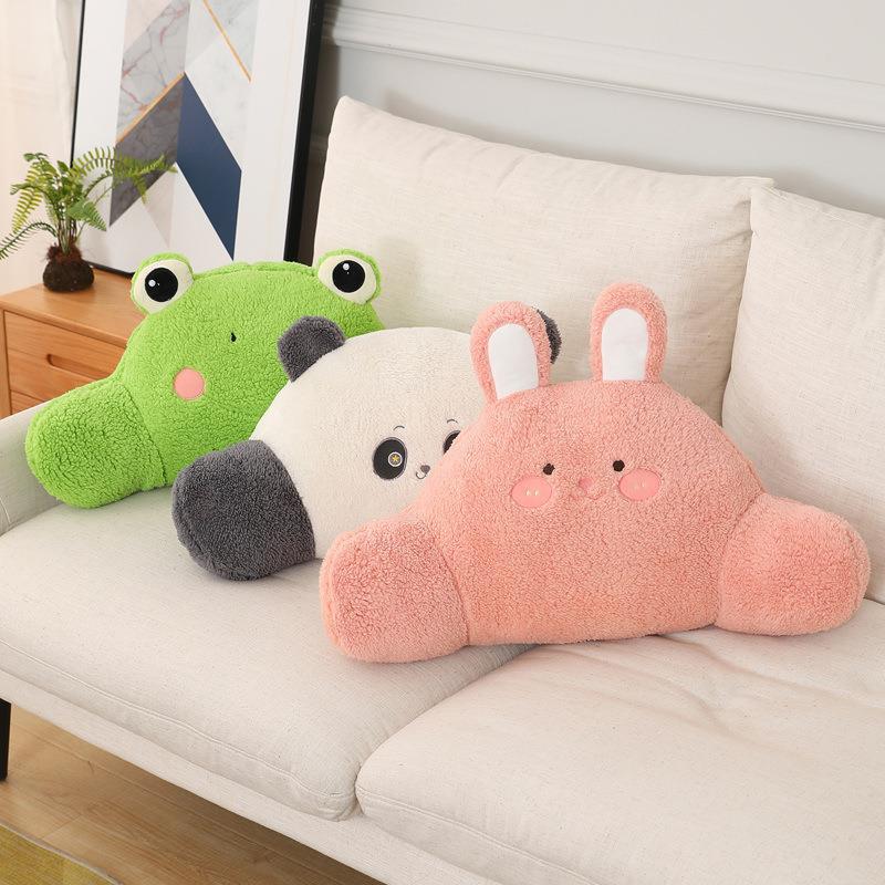 Plush Pillow – Soft Panda, Frog & Rabbit Decorative Cushion for Home