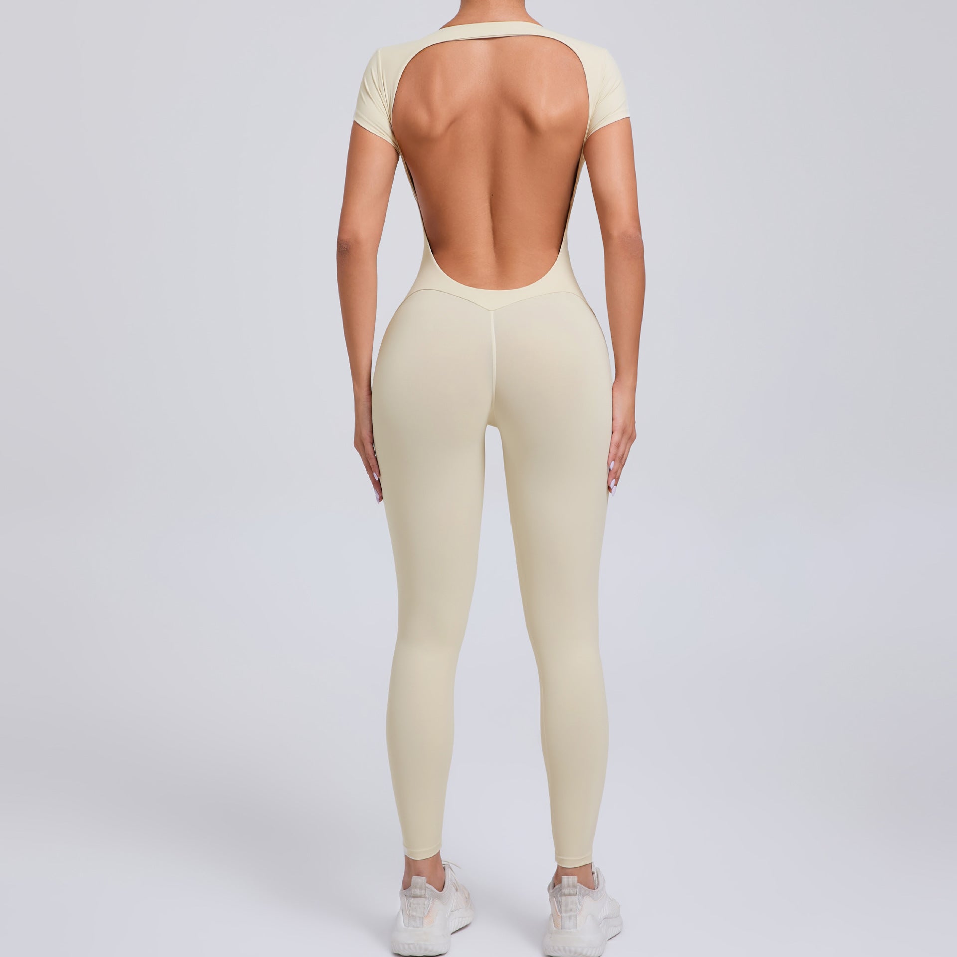 Women’s Tight-Fit Jumpsuit – Moisture-Wicking Fitness & Running Wear