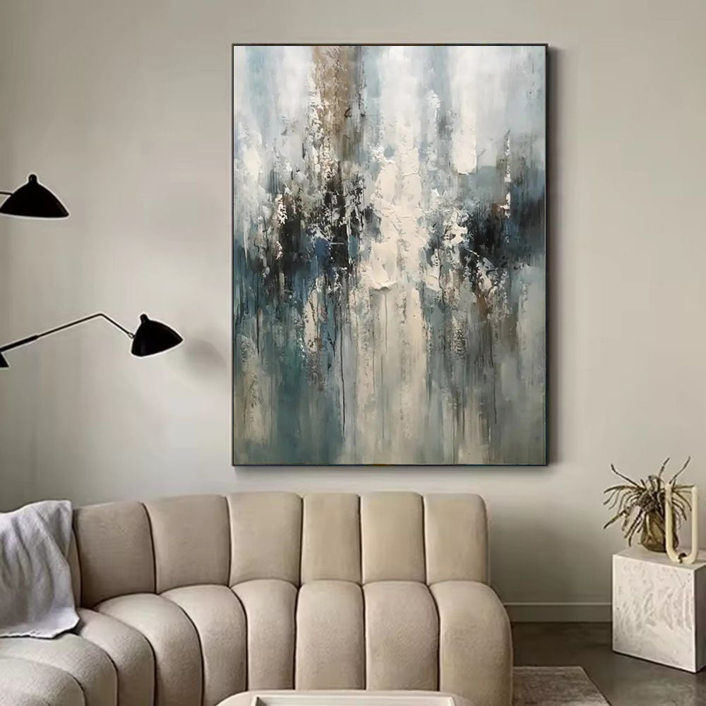 Handmade Modern Abstract Oil Painting Canvas – Frameless Wall Art