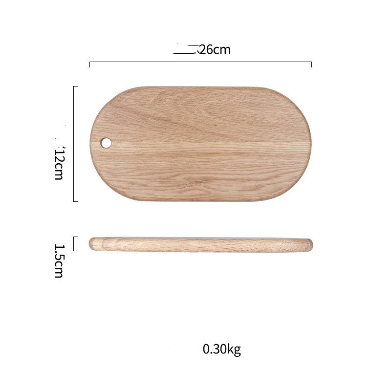 Premium White Oak Wooden Cutting Board – Small, Medium & Large | Durable Fruit, Sushi & Chopping Board