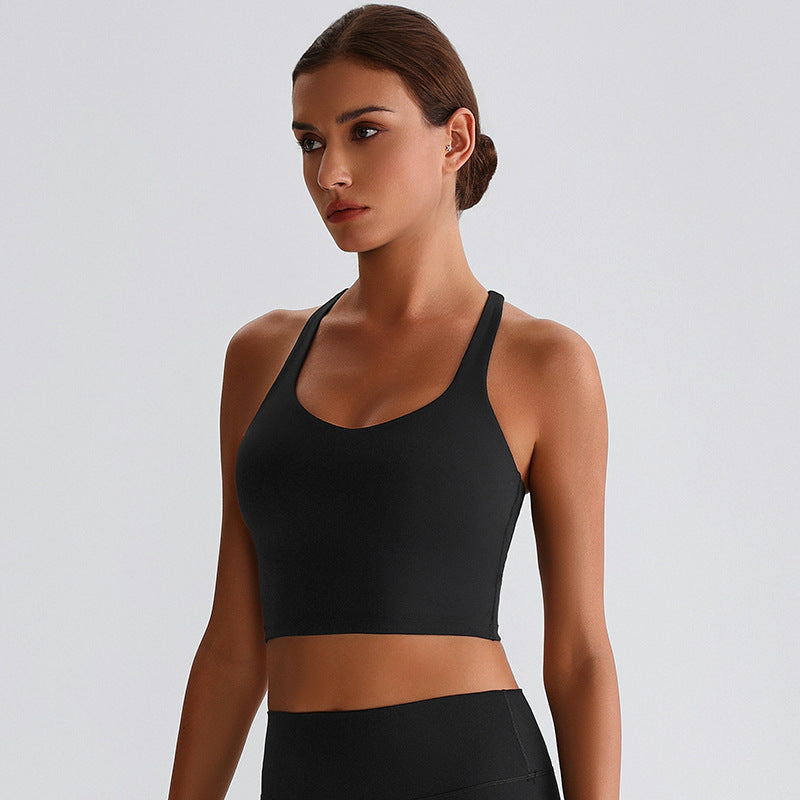 Cross Back Running & Yoga Bra – Super Stretch Support, Breathable Comfort, Multi-Sport Activewear