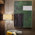 Handmade Green Abstract Oil Painting Canvas – Modern Wall Art for Home Decor
