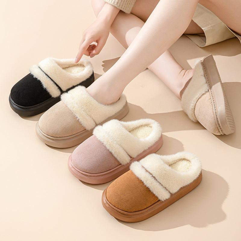 Plush Home Slippers – Warm Anti-Slip Indoor