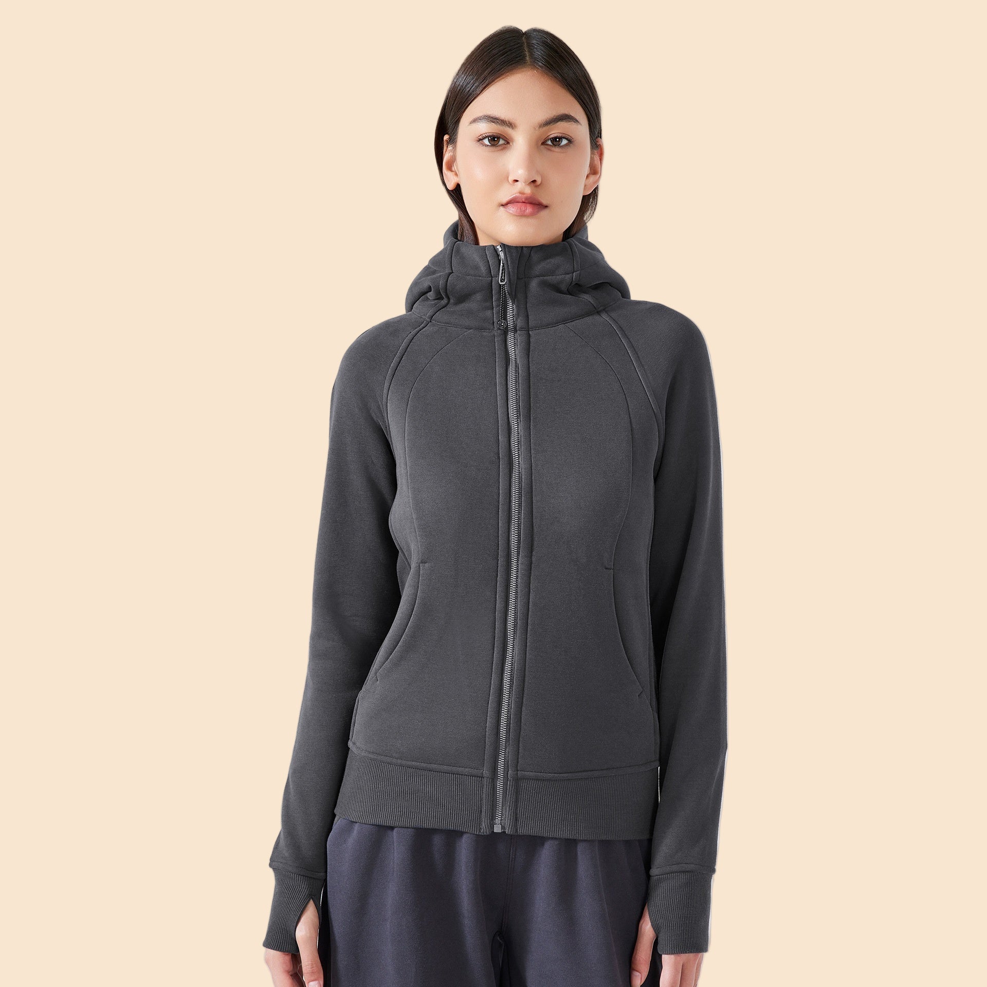Thick Warm Hooded Sports Jacket for Men &amp; Women – Fitness &amp; Running Hoodie