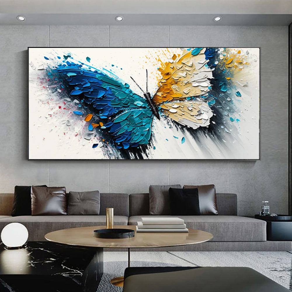 Large Handmade Abstract Oil Painting – Modern Canvas Wall Art