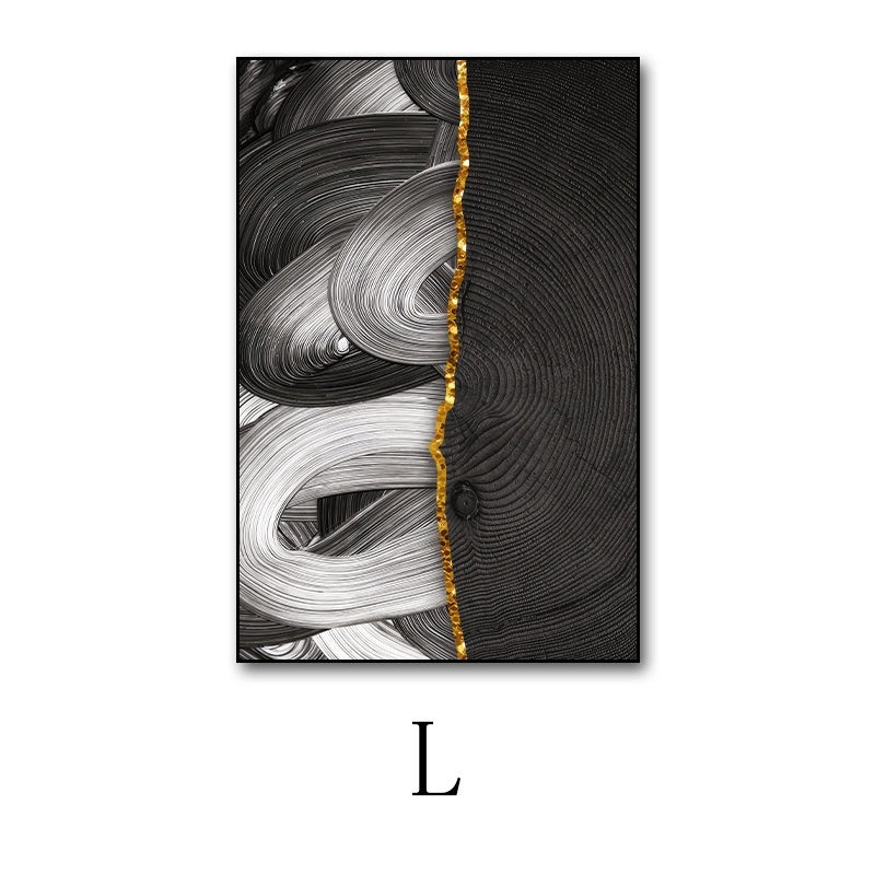 Modern Minimalist Abstract Wall Art – Hotel & Office Decorative Painting