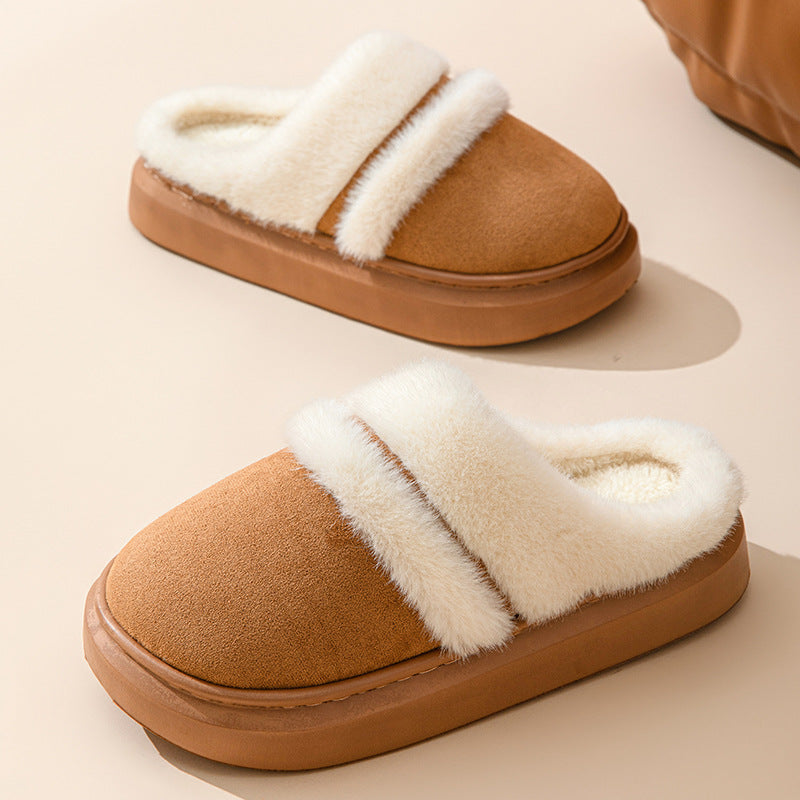 Plush Home Slippers – Warm Anti-Slip Indoor