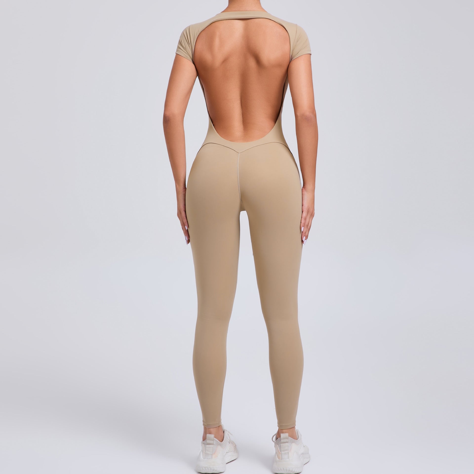 Women’s Tight-Fit Jumpsuit – Moisture-Wicking Fitness & Running Wear