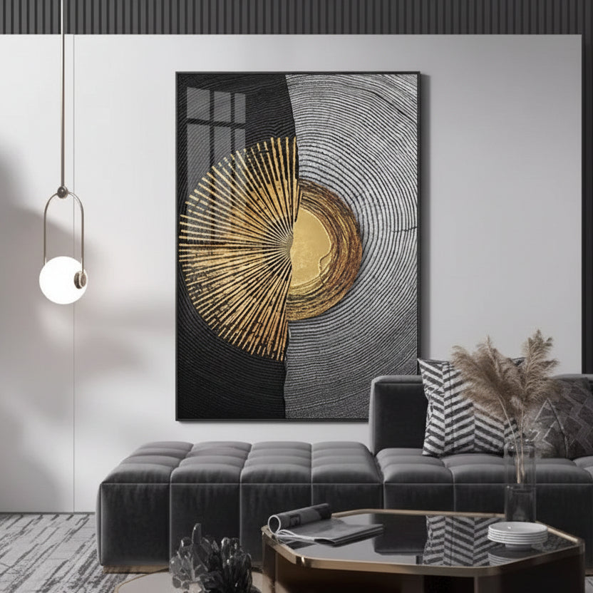 Modern Minimalist Abstract Wall Art – Hotel & Office Decorative Painting