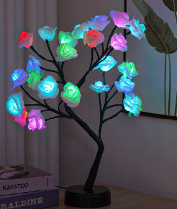Table Lamp Flower Tree Rose Fairy Light –  Rose Lamp for Romantic Home Décor, Wedding & Gift Occasions