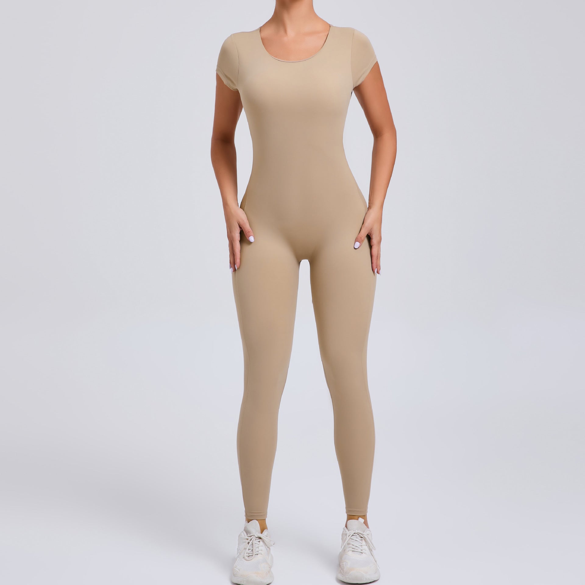 Women’s Tight-Fit Jumpsuit – Moisture-Wicking Fitness & Running Wear