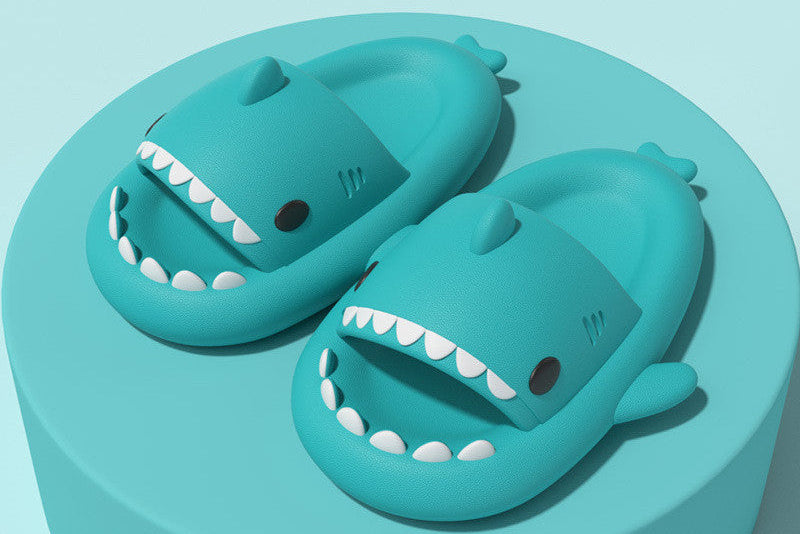 Shark Slippers – Soft Anti-Slip Thick-Sole Indoor & Outdoor Slides