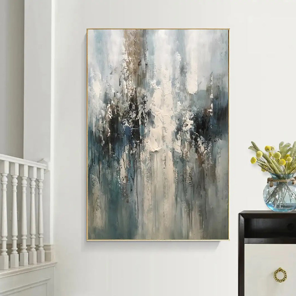 Handmade Modern Abstract Oil Painting Canvas – Frameless Wall Art