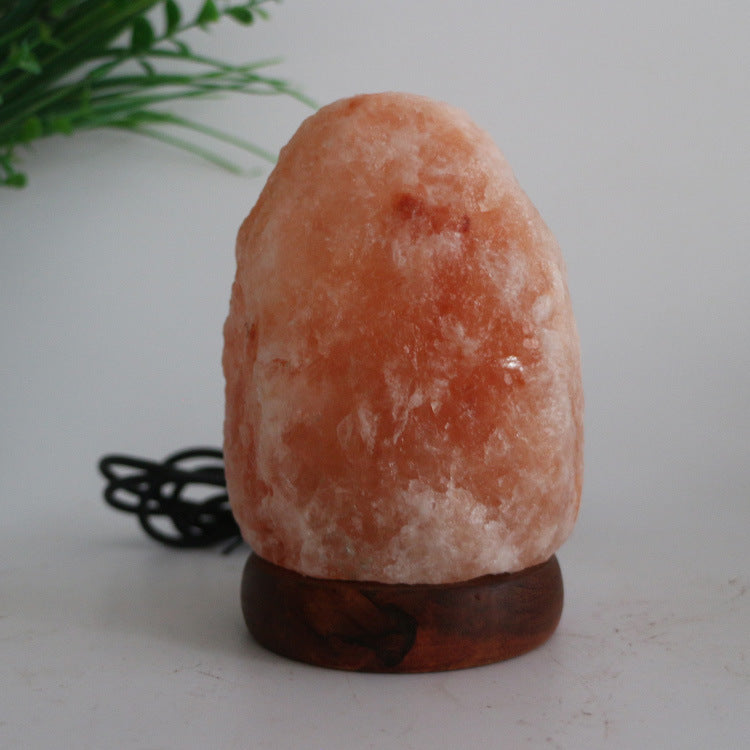 Himalayan Salt Lamp with Remote Control – Bamboo Base Wellness & Meditation Light