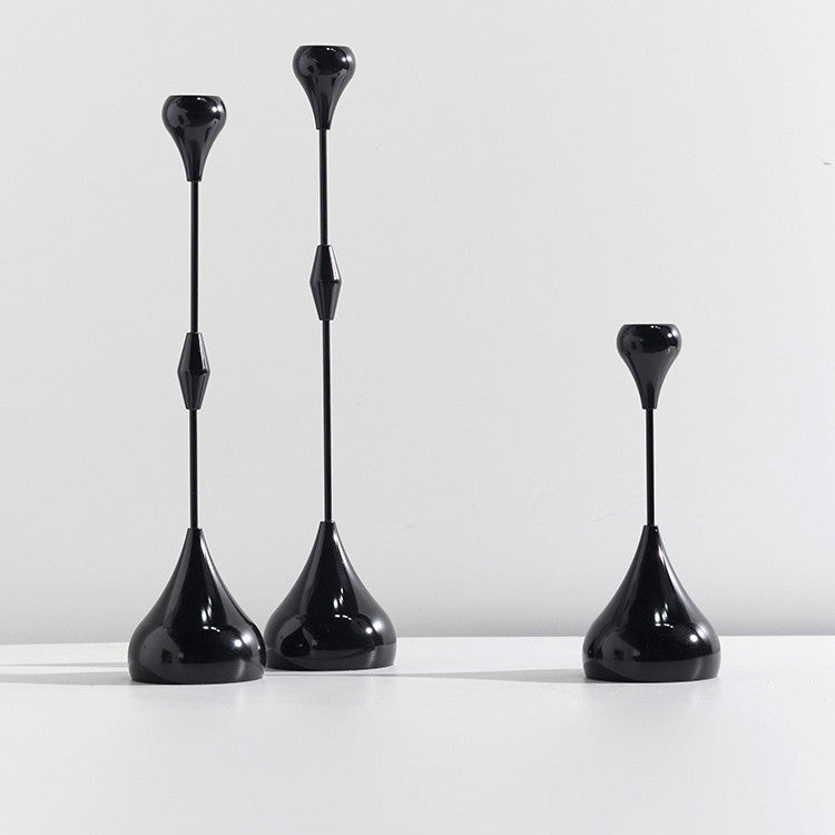 Water Drop Alloy Candle Holder – Creative Desktop & Chandelier Decor