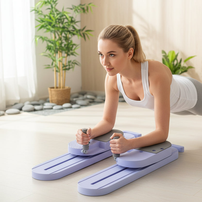 Multifunctional Split Pilates Fitness Board – Home, Office & Outdoor Body Shaping Equipment