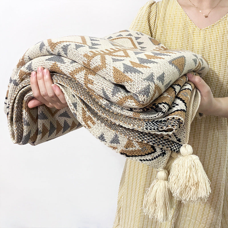 Modern Throw Blanket – Soft Lightweight Spring & Autumn Cover