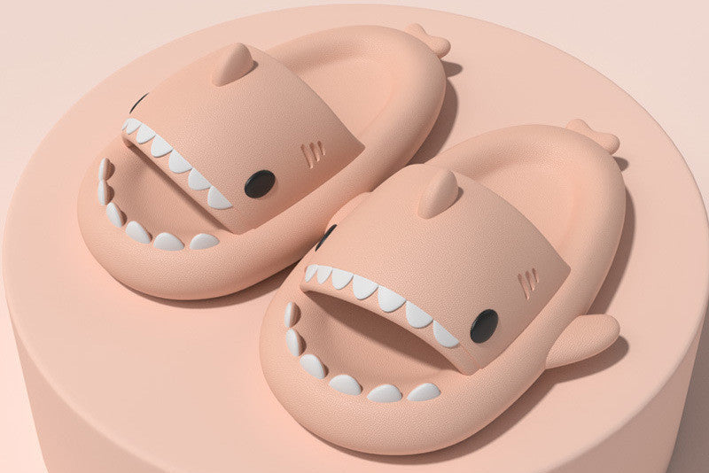 Shark Slippers – Soft Anti-Slip Thick-Sole Indoor & Outdoor Slides | 4CM Thick Sole
