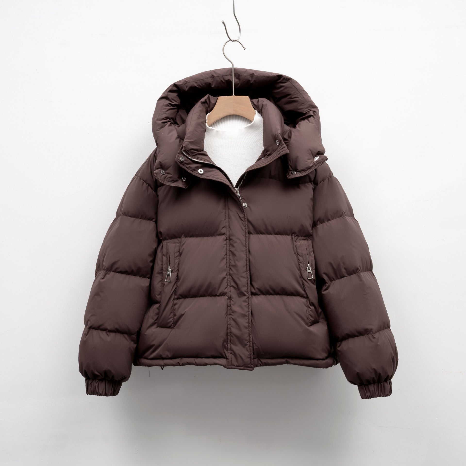 Women’s Korean-Style Hooded Winter Puffer Jacket – Ultra-Warm, Lightweight & Trendy Cold-Season Essential