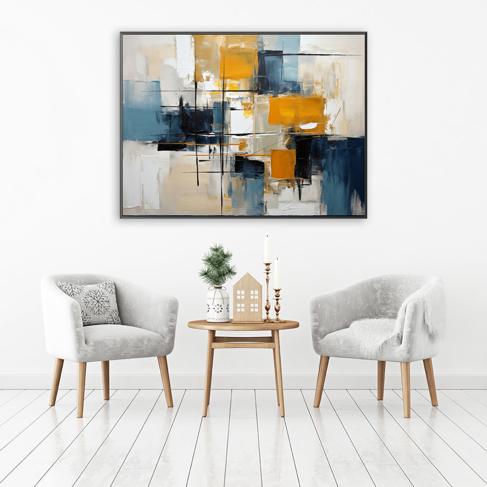 Handmade 3D Textured Abstract Oil Painting on Canvas – Modern Wall Art