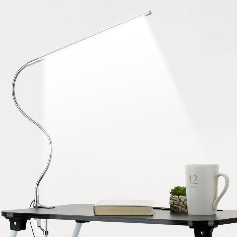 Bedside Reading Work Desk Lamp Clip – Adjustable  Lamp and White Light