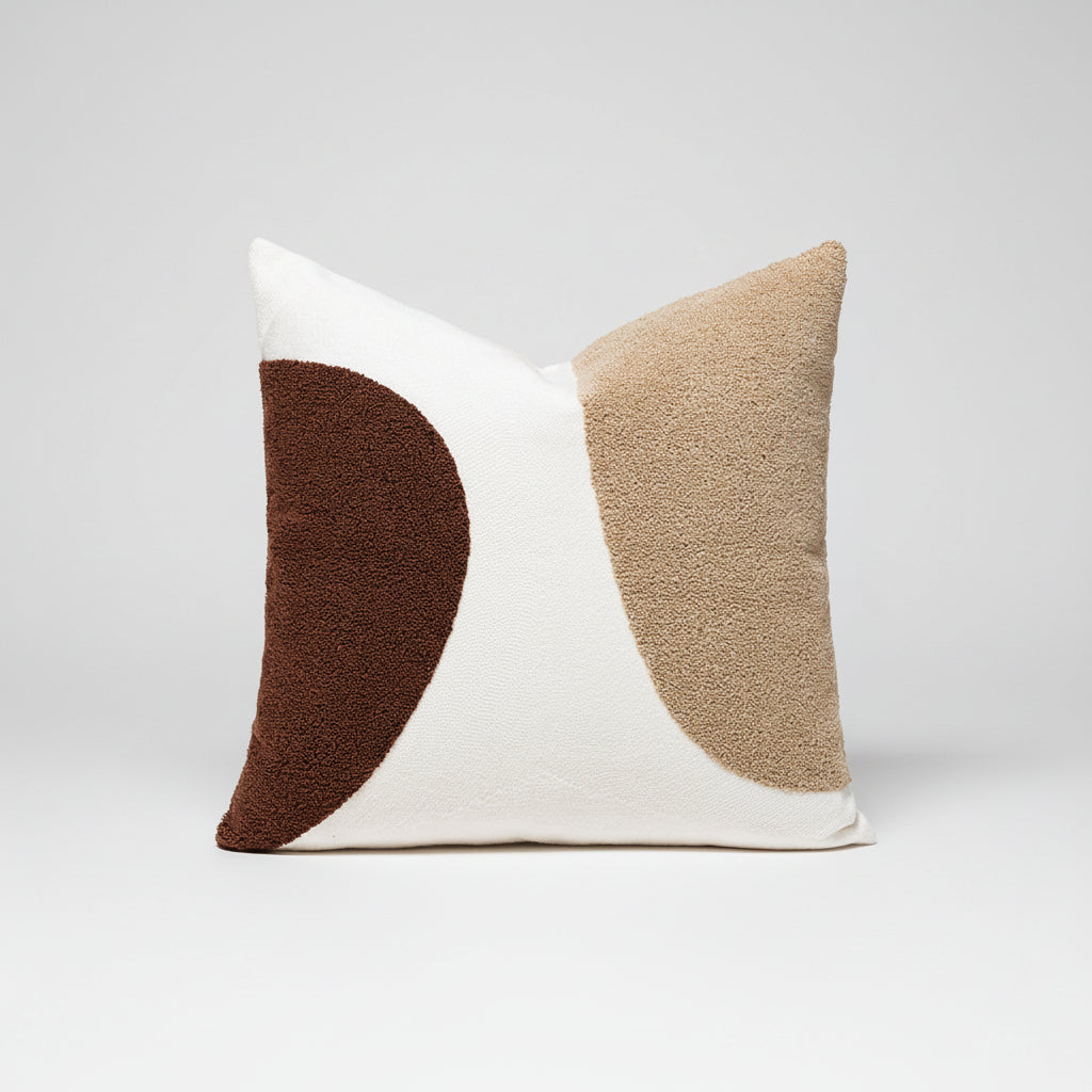 Scandinavian Woven Leather –  Sofa Cushion Case