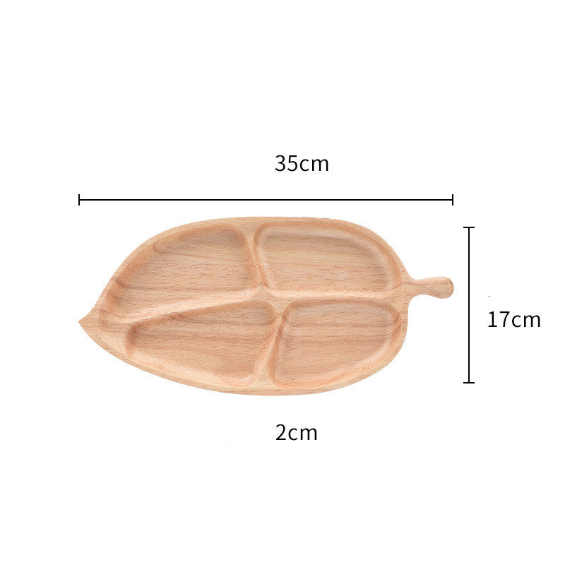 Luxury Wooden Fruit Plate – Fish, Leaf & Square Design Serving Tray