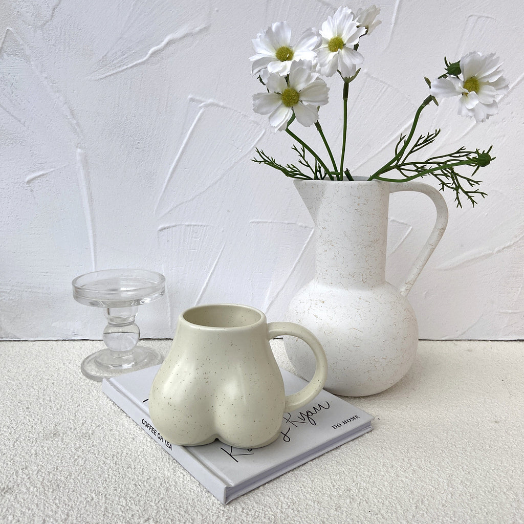 Creative Pottery Mug – Round, High-Temperature Resistant Drinkware