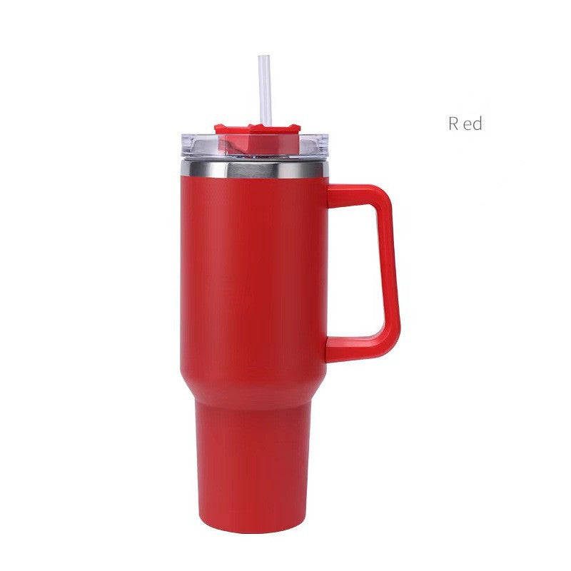 Stainless Steel Insulated Cup 40oz with Straw – Durable, Leak-Proof & Portable