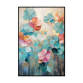 Handmade Oil Painting on Canvas – Fresh Flowers Wall Art for Home Decor