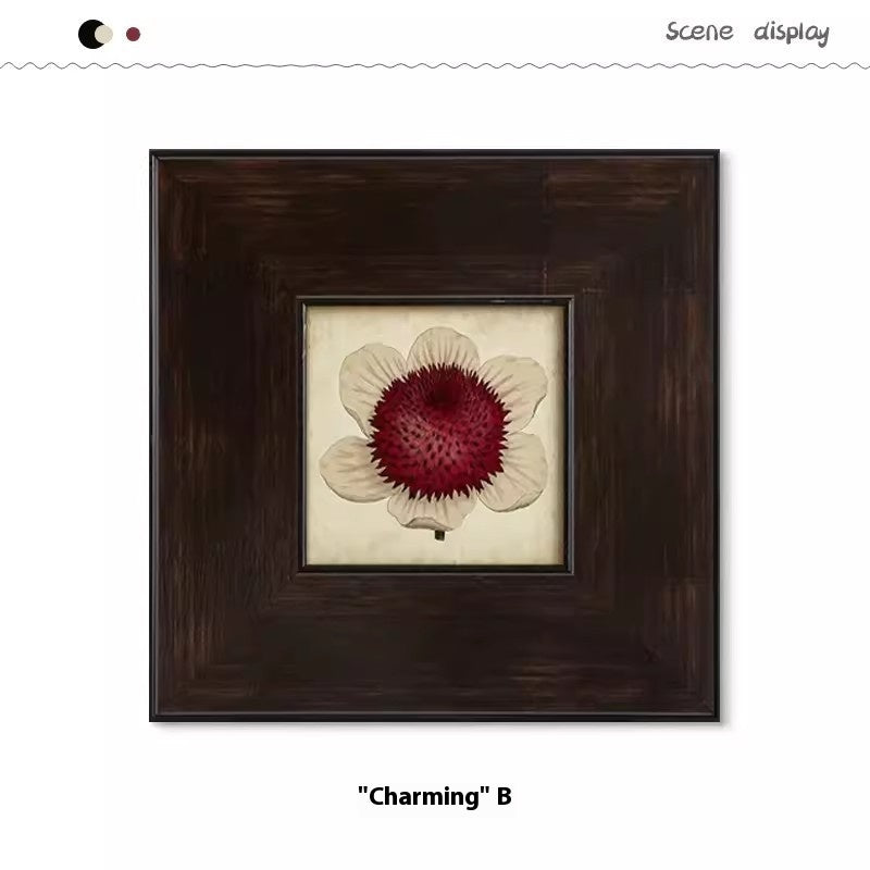 Silent Style Floral Canvas Wall Art – Framed Decorative Painting